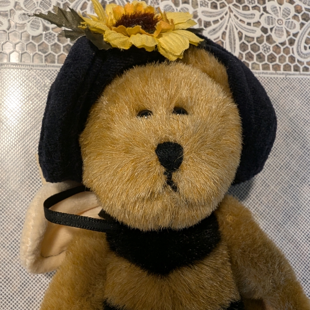Plush Bear with Sunflower Hat